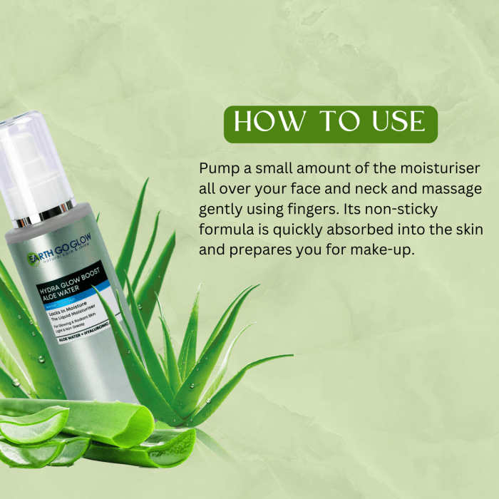How to use Aloe Vera Face Moisturizer
