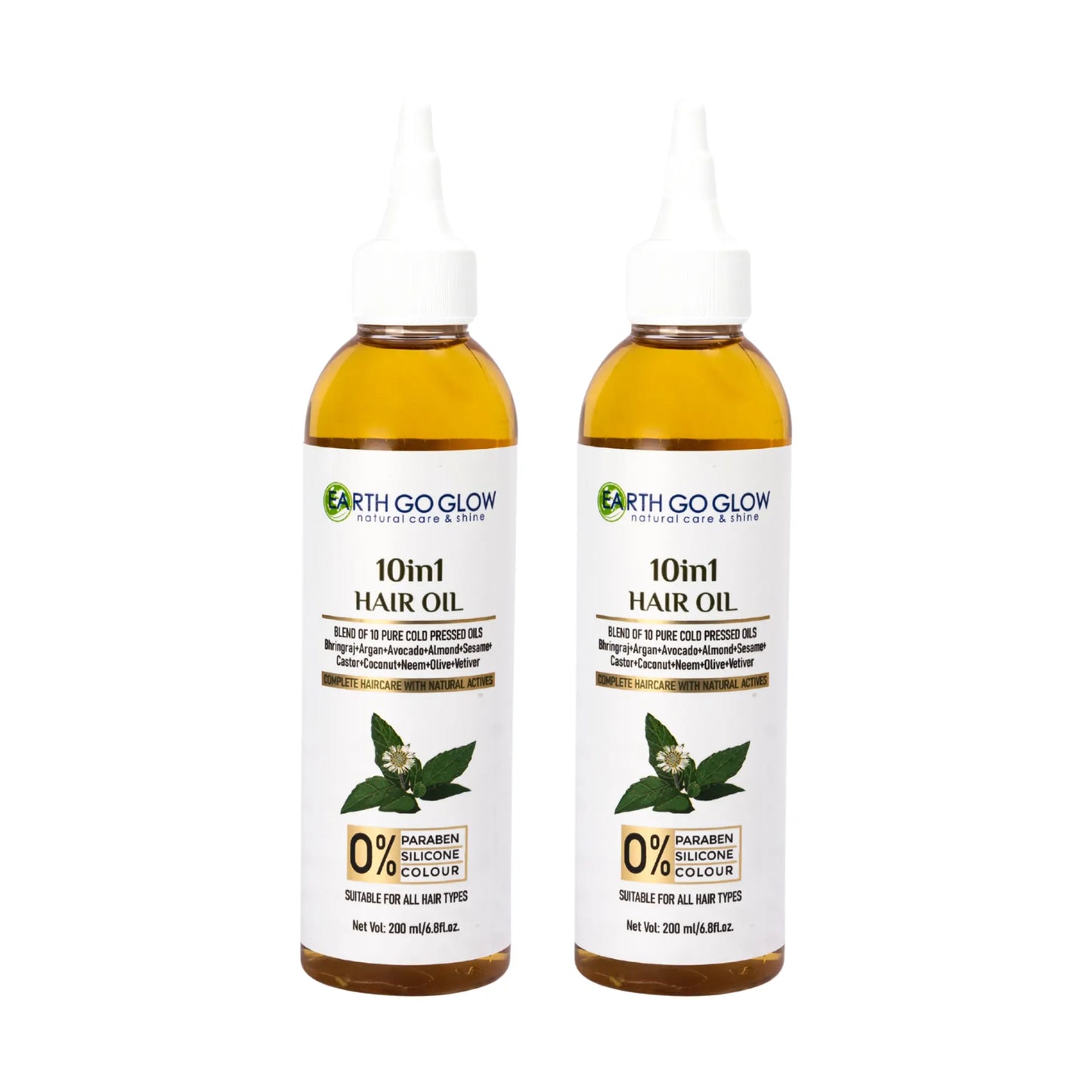 10 IN 1 HAIR OIL  200ml - Pack of 2