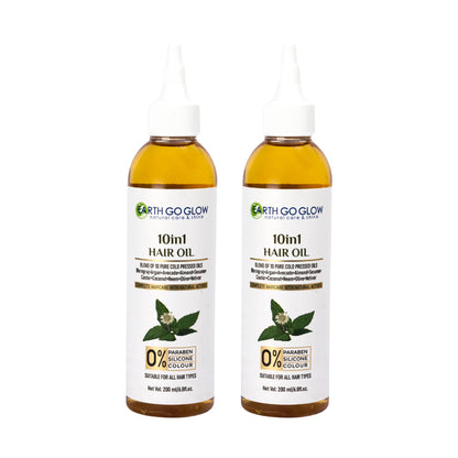 10 IN 1 HAIR OIL  200ml - Pack of 2