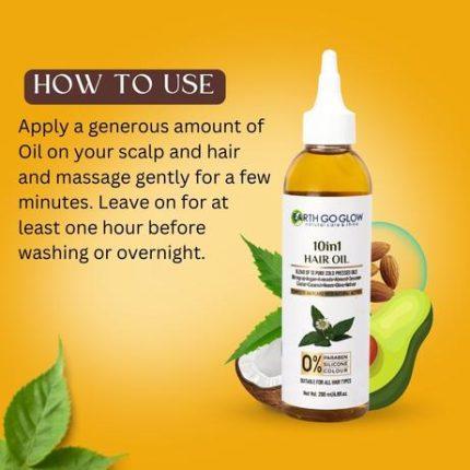 How to use 10 in 1 Hair oil